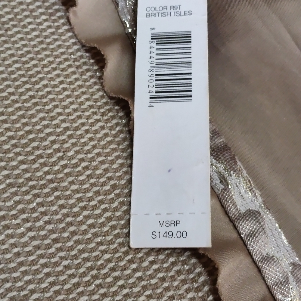 Alex Marie Women's Blazer Jacket Brown Ribbon Ruffled Edge Size 22W NWT - Picture 13 of 14